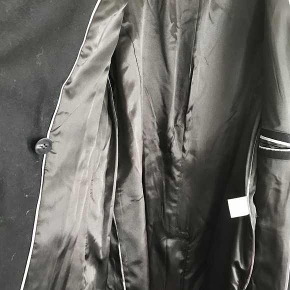 Calvin Klein Women's Wool Blend Black Trench Coat - Picture 9 of 12